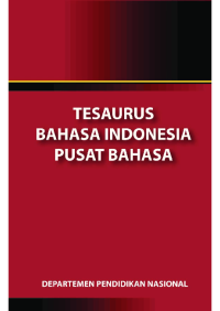 TESAURUS BAHASA INDONESIA